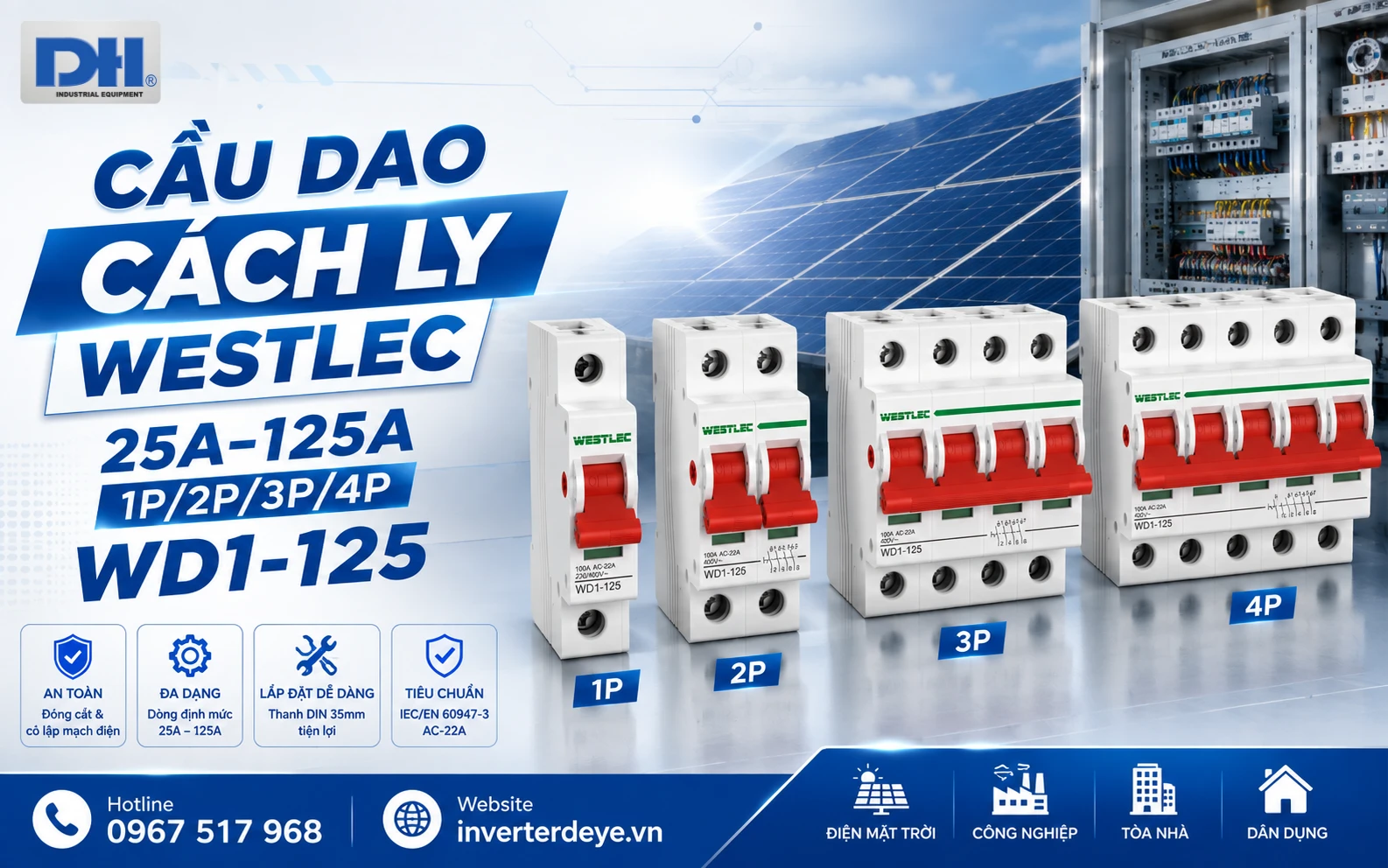 Cầu dao cách ly WESTLEC 2A-125A