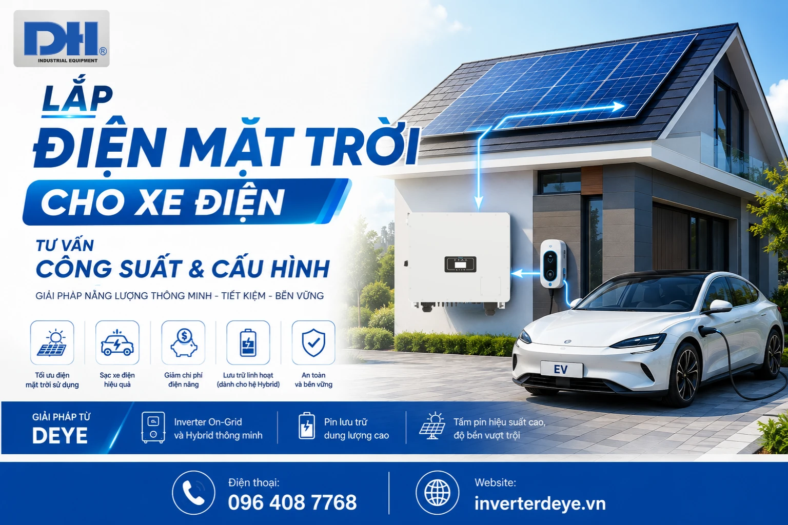 Lắp điện mặt trời cho xe điện