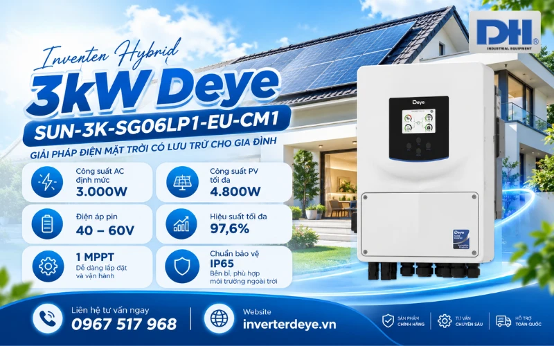 Inverter Hybrid 3kW Deye SUN-3K-SG06LP1-EU-CM1