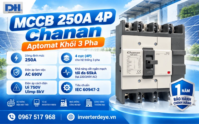MCCB 250A 4P Chanan