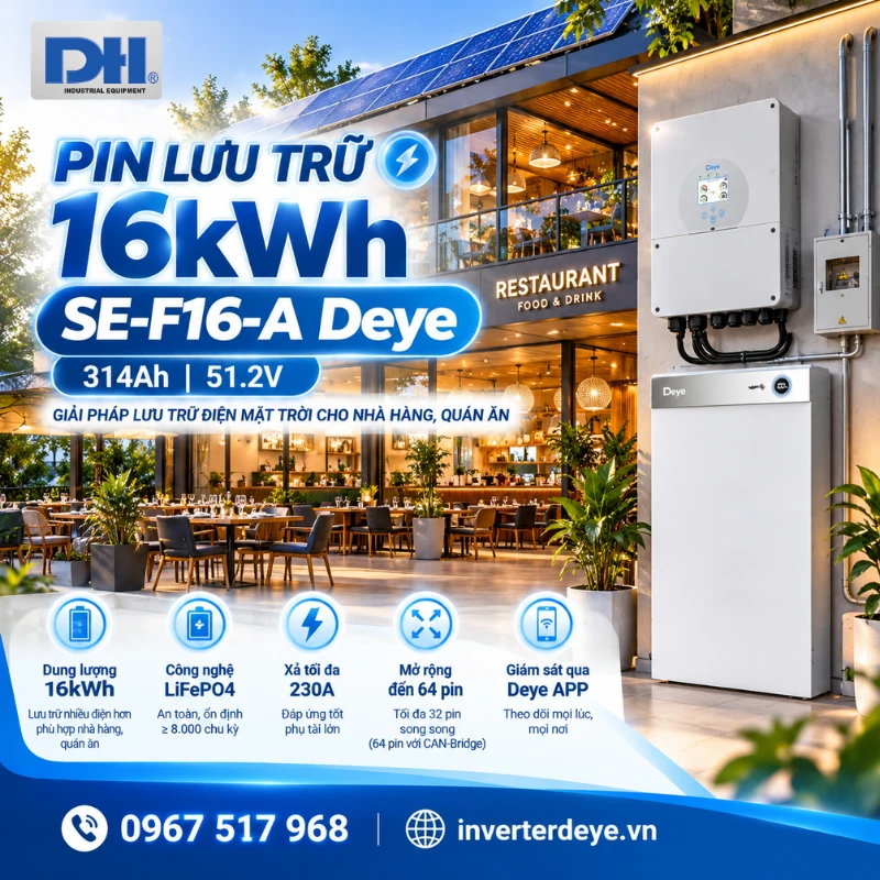 Pin lưu trữ 16kWh SE-F16-A
